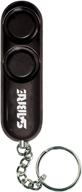 🔑 sabre self-defense safety key ring - loud dual siren pa-01 alarm, 120db, audible up to 1,280 feet (390 meters), easy operation, reusable, one size, black personal alarm logo