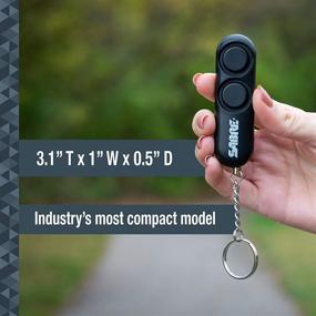 img 2 attached to 🔑 SABRE Self-Defense Safety Key Ring - LOUD Dual Siren PA-01 Alarm, 120dB, Audible Up To 1,280 Feet (390 Meters), Easy Operation, Reusable, One Size, Black Personal Alarm