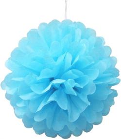 img 2 attached to 👶 Blue and Gold Baby Shower Decorations for Boy - It's A Boy! Banner, Pompoms, Flowers, and More!