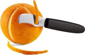 img 2 attached to 🍊 Triangle Germany Multi-functional Orange Peeler: Stainless Steel Canal Knife for Effortless Peeling and Decorating Citrus Fruits - Dishwasher Safe