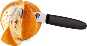 img 1 attached to 🍊 Triangle Germany Multi-functional Orange Peeler: Stainless Steel Canal Knife for Effortless Peeling and Decorating Citrus Fruits - Dishwasher Safe