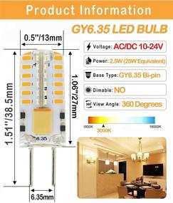 img 3 attached to Lamsky GY6 35 Bi Pin Non Dimmable Equivalent: Brilliant Lighting Solution