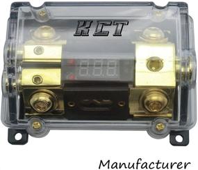 img 4 attached to 🚗 Enhance Your Car Audio System with KCT Car Audio Digital LED Display Fuse Holder ANL Including 2 Fuses Distribution Block – 1 Way in 2 Way Out