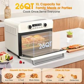 img 2 attached to 🍳 Versatile 10-in-1 Smart Convection Oven: Air Fry, Toast, Rotisserie & More | 26Qt Large Capacity, Quiet Operation, Infrared Heating Technology