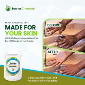 img 3 attached to 🧼 BANNER Chemical Grit Go: Powerful Mechanics Hand Paste Soap, Removes Grease, Paint, Tar, Oil, Stains, Odors & MORE - 49 Fl Oz, Over 500 Uses Per Tub!