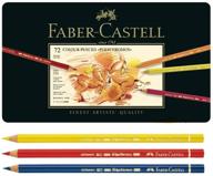 🖍️ карандаши faber castell polychromos: высочайшее качество для художников - набор из 72 штук в металлическом банке логотип