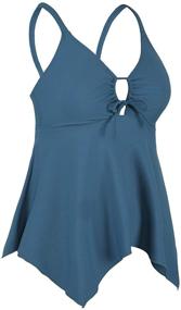 img 3 attached to 👗 Mycoco Control Tankini Swimdress 18: Stylish Women's Clothing for Flattering Swimsuits & Cover Ups