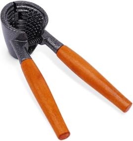 img 4 attached to 🥜 Anwenk Professional Grade Nutcracker with Wood Handle- Ideal for Pecans and Walnuts