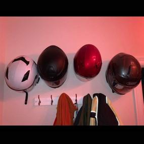 img 2 attached to 🧢 Invisible Helmet Rack by YYST - Wall Display & Storage Holder for Helmets - Style B (Helmet Not Included)