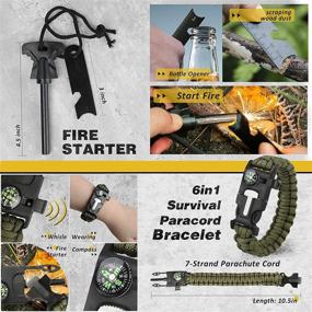 img 1 attached to 🎁 12-in-1 Survival Gear and Equipment Kit - Ideal Gifts for Men, Dad, Husband, Christmas Stocking Stuffers, Fishing, Hunting, Camping Gear, Birthday Gifts for Him, Teen Boy, Boyfriend, Women - Cool Gadgets and Stuff