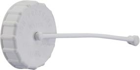 img 4 attached to RecPro Fresh Water Fills Cap Only, 222PW-A - Polar White or Black Cap and Strap (White) - Made in USA