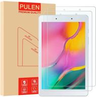 [2-pack] pulen tempered glass screen protector for samsung galaxy tab a 8.0 2019 t290 (wifi model) - hd clear, anti-scratch, bubble free, 9h hardness logo