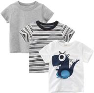 👕 boys' clothing: guozyun grey stripes t-shirt undershirt logo