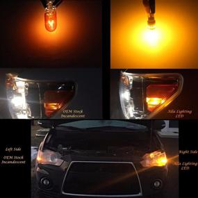 img 3 attached to 🚗 Alla Lighting Xtreme Super Bright Amber Yellow LED Lights Bulbs 168 194 T10 Wedge 3014 18-SMD 12V Car Interior Map Dome Marker Trunk Lights W5W 2825 175