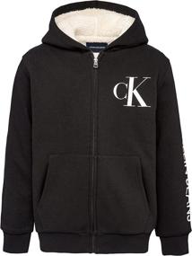 img 3 attached to Calvin Klein Fleece FA21Pullover 16 Boys' Clothing and Active