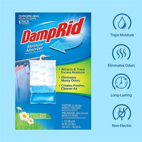 img 2 attached to DampRid FBA FG80 Hanging Moisture Absorber: Fast-Acting Fresh Scent Dehumidifier - 14 oz Blue
