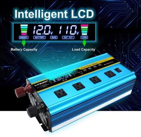 img 3 attached to LVYUAN Pure Sine Wave Inverter 3000W 12V to 110V with Remote, LCD Display, 4 AC Sockets & 4 USB Ports - Ideal for Car, Truck, Solar Power