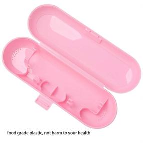 img 3 attached to Premium Pink Travel Case for Fairywill Series Electric Toothbrush: Sturdy Plastic & Portable Design