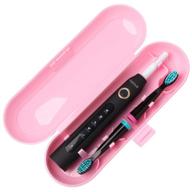 premium pink travel case for fairywill series electric toothbrush: sturdy plastic & portable design logo