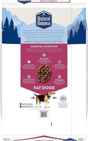 img 1 attached to Natural Balance Fat Dogs, Low-Calorie Chicken Meal & Salmon Meal Adult Dry Dog Food for Overweight Dogs with Garbanzo Beans, Peas & Oatmeal