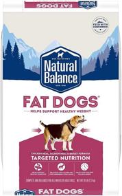 img 4 attached to Natural Balance Fat Dogs, Low-Calorie Chicken Meal & Salmon Meal Adult Dry Dog Food for Overweight Dogs with Garbanzo Beans, Peas & Oatmeal