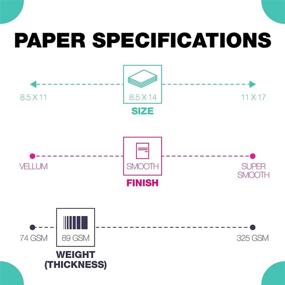 img 1 attached to 📄 Springhill 8.5” x 14” Blue Copy Paper – Premium Smooth Finish, 24lb Bond/60lb Text, 500 Sheets (1 Ream) – Versatile Colored Printer Paper – 024030R