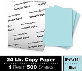 img 3 attached to 📄 Springhill 8.5” x 14” Blue Copy Paper – Premium Smooth Finish, 24lb Bond/60lb Text, 500 Sheets (1 Ream) – Versatile Colored Printer Paper – 024030R