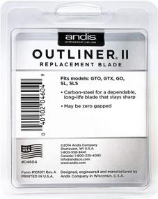 img 1 attached to 💇 Andis Outliner II Blade 04604: Achieve Precise Detailing and Sharp Trims!