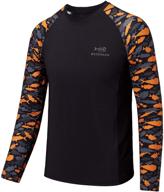 bassdash youth sleeve fishing protection: essential boys' clothing for tops, tees & shirts logo