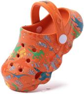 dinosaur cartoon sandals toddler numeric_10 boys' shoes in clogs & mules logo