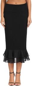 img 3 attached to 👗 GRACE KARIN Women's Knee Length Underskirt: Ruffled Chiffon Dress Skirt & Half Slip Extender S-XXL - Elegant Layering Solution