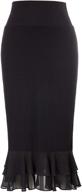 👗 grace karin women's knee length underskirt: ruffled chiffon dress skirt & half slip extender s-xxl - elegant layering solution logo