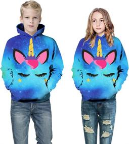 img 2 attached to 👕 HaniLav Novelty Boys' Fashion Hoodies & Sweatshirts - Pullover Boys' Clothing