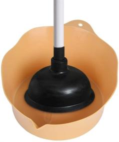 img 4 attached to Convenient and Hygienic Samshow Universal Toilet Plunger Holder Drip Tray - Ideal for All Plungers, Suitable for Bathrooms and Kitchens