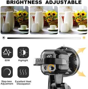 img 2 attached to GVM 80W Softbox Lighting Kit - APP Control, Professional Studio Photography Lighting with Digital Display, LED Video Light - 5600K Color Temperature and CRI 97+ - Ideal for Portrait, Product, and Fashion Shooting