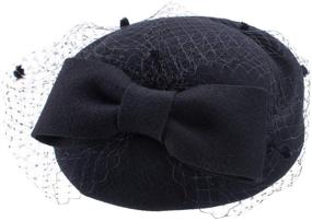 img 3 attached to 💃 Elegant Lawliet Womens Fascinator Pillbox: Perfect Wedding Accessory for Stylish Women