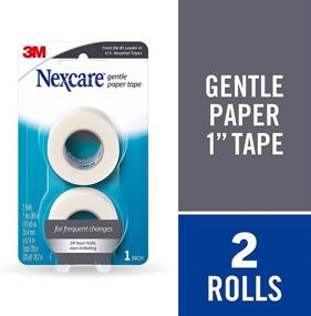 img 2 attached to 🩹 Nexcare Gentle Paper First Aid Tape - Easy Tear Design, Pack of 2 Rolls