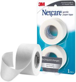 img 4 attached to 🩹 Nexcare Gentle Paper First Aid Tape - Easy Tear Design, Pack of 2 Rolls