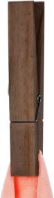 img 2 attached to Versatile Jumbo Wooden Clothespins: 12 Inches for Ultimate Towel Holding & Decor in Bath, Laundry, Kitchen