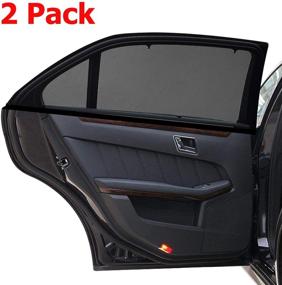 img 4 attached to 🚗 Kribin 2 Pack Car Window Shade, Car Sun Shade for Baby - UV Ray Protection Side Rear Sun Shade for Cars