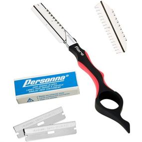 img 1 attached to 💇 Personna Flare Hair Shaping Razor: Get Salon-Quality Results with 5 Glide Coated Blades Free!