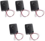 wishiot 12v dc black mini piezo alarm siren 110db – pack of 5 for car safety and anti-theft protection logo