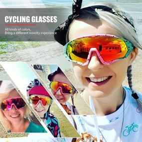 img 3 attached to 🕶️ Polarized TR90 Cycling Glasses: Essential Accessories for Women and Men in Running and Sports