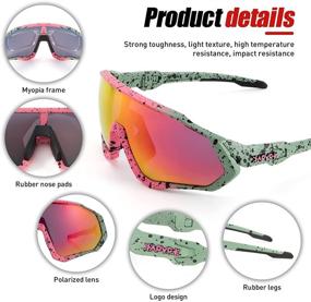 img 1 attached to 🕶️ Polarized TR90 Cycling Glasses: Essential Accessories for Women and Men in Running and Sports