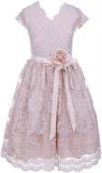🌸 elevate easter style with igirldress floral design burgundy dresses for girls logo