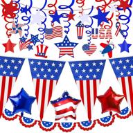 patriotic decoration american balloons memorial logo