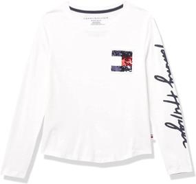 img 3 attached to 👚 Девичья одежда и топы: Футболки и блузки Tommy Hilfiger Flippable Passion 10