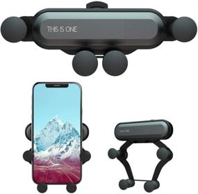 img 4 attached to Versatile Car Cell Phone Holder: Air Vent & Outlet Mount for iPhone XR, XS MAX, 7Plus, 8Plus, Samsung Galaxy S10, S9