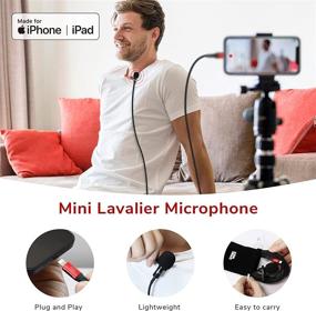 img 1 attached to 🎙️ Pixel Professional Lavalier Lapel Mic for iPhone/iPad - Apple MFi-Certified, Ultra-clear Sound for Video Recording, YouTube Vlogging, Livestreaming & Interviews!