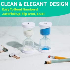 img 2 attached to ⏳ Enhance Time Management and Fun with Activated Self Pack of 6 Sand Timer for Kids - 1/3/5/10/15/30 Timer Ideal for Games, Cooking, and Home Decoration